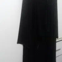 مانتو کرپ مشکی فری سایز