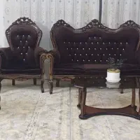 مبل سلطنتی ۹ نفره با میز تلفن