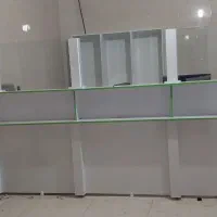 میز کانتر با کمد بایگانی و کمد وچک سه کشویی