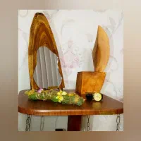 آینه دفرمه «گنجشک‌زاد»پیوندِ اصالت چوب و برنز