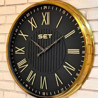 ساعت دیواری ست فلزی قطر ۷۰ کد۶۵