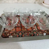 یک دست فنجان پیرکس فرانسه