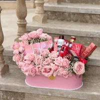باکس گل ودسته گل برای هدیه وخواستگاری