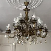 لوستر خاص برنجی بامیزوشیرینی خوری سه طبقه