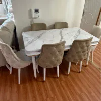 میز غذا خوری ۶نفره در حد نو