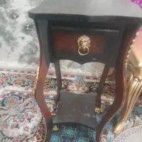 میز تلفن چوبی