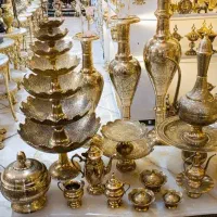 میوه خوری  قندان  پارچ جام  برنجی برنزی