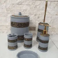ست سرویس بهداشتی  (طوسی شنی )