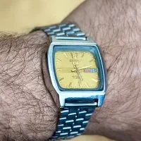 ساعت نایاب سیکو 5 نبضی صفحه طلایی اتوماتیک 45 ساله