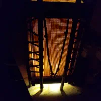 آباژور رومیزی چوبی کار دست