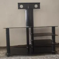 میز تلویزیون شیشه‌ای
