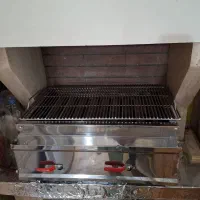 کباب پز، منقل گازی، 10شعله، استیل