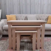 دودست میز عسلی۳تایی چوبی زیر همی نونو هردستش۲تومن
