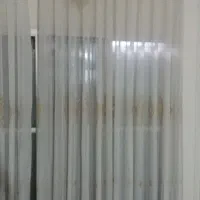 پرده پذیرایی پارچه حریر طرح دار  نو نو