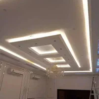 گچکار لکه گیری گچ خاکی نور مخفی دستی