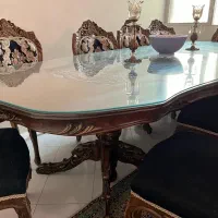 مبلمان استیل ۹ نفره با ناهار خوری ۱۰ نفره