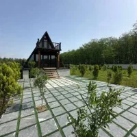 زمین با کلبه سویسی سنددار قیمت کل ۱/۵۰۰