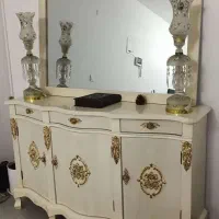 کنسول تمام چوب و آینه