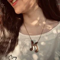 گردنبند چوبی دستساز