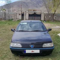 پژو 405 مشکی تمیز با پنوماتیک