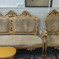 مبل استیل نه نفره چوپ روس|مبلمان خانگی و میز عسلی|قم, سراجه (۱۵ خرداد)|دیوار