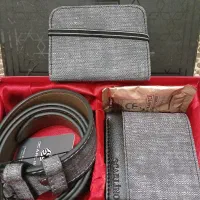 کیف پول و جا کارتی و کمربند ست