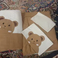 ست کامل خواب نوزاد با تکه دوزی خرس