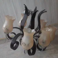 لوستر۶شاخه شامپاینی درحدنو