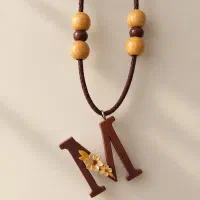 گردنبند حروف فانتزی