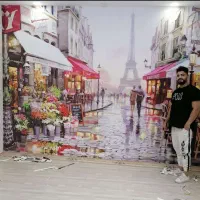 اجرای نصب کاغذ دیواری و نقاشی ساختمان و کف پوش