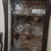 بوفه چوبی شیشه ای