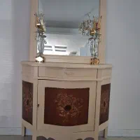 کنسول و آینه و شمعدان
