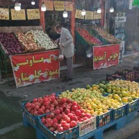 صندوقدار خانم میوه فروشی