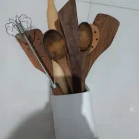 ست کفگیر ملاقه چوبی