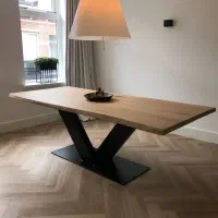 ساخت  پایه پروفیلی میز دلخواه شما رنگ کوره ای