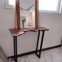 آینه کنسول چوب طبیعی