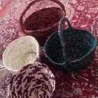 سبد حصیری سفره جارو