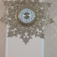 ساعت برنج نگین دار نو
