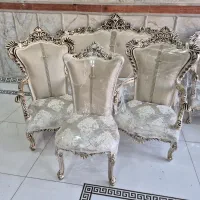 مبل کلاسیک افسون ۹نفره تمام چوب مبلمان شاهان