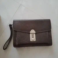 کیف  چرمی مدارک  قفل دار سایز ۲۳×۱۸ نو نو