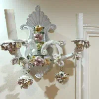 لوستر فرشته  و دیوار کوب آنتیک چینی ایتالیایی