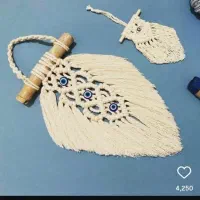 آویز چشم نظر جاسوییچی مکرومه تک و عمده