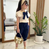 ست دخترانه ترند پاپیونی