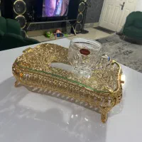 سینی و دیس شیرینی طلایی کار عربی