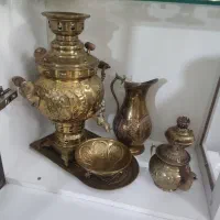 سماور ذغالی با ست کامل