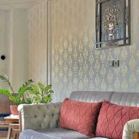 نقاشی ساختمان و طرح کاغذ دیواری