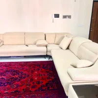 مبل ال ۵ تا ۸ نفره نو  ، کرم نخودی روشن