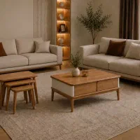 جاکفشی میز تی وی میز کنسول با آینه جلو مبلی