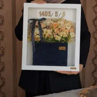 تابلوی گل خشک و وسایل جاودانه عروس
