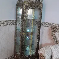 سرویس دکوری کلاسیک برنجی و بوفه و ساعت